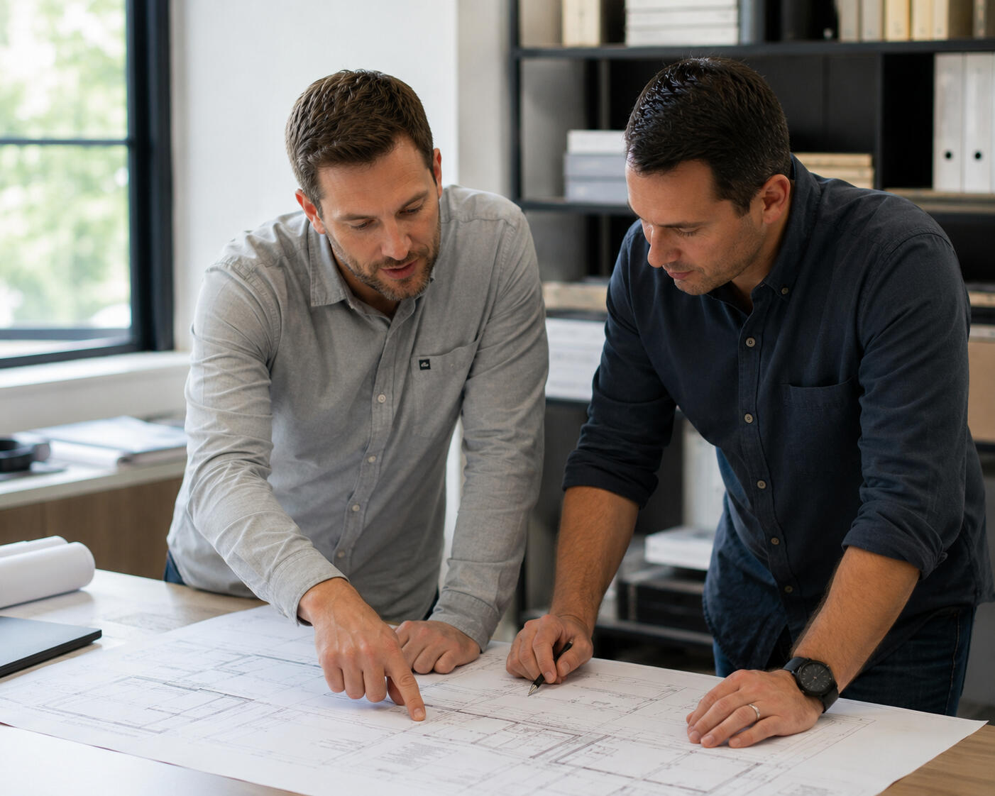 Consultation services for questions about plans, permits, municipal requirements, and the application process.